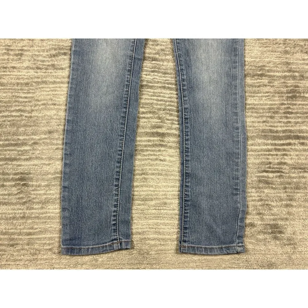 Rue 21 Jeans‎ Womens 1/2 Blue Medium Wash Straight Slim Casual
